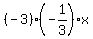 %28-3%29%28-1%2F3%29x