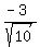 %28-3%29%2Fsqrt%2810%29