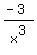 %28-3%29%2Fx%5E3
