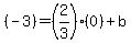 %28-3%29=%282%2F3%29%280%29%2Bb