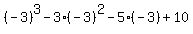 %28-3%29%5E3-3%28-3%29%5E2-5%28-3%29%2B10