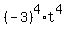 %28-3%29%5E4%2At%5E4