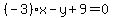 %28-3%29x-y%2B9=0