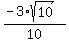 %28-3%2Asqrt%2810%29%29%2F10