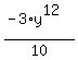 %28-3%2Ay%5E12%29%2F10