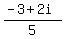 %28-3%2B2i%29%2F5