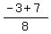 %28-3%2B7%29%2F8