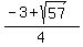 %28-3%2Bsqrt%2857%29%29%2F4