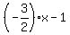 %28-3%2F2%29x+-+1