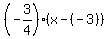 %28-3%2F4%29%2A%28x-%28-3%29%29