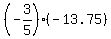 %28-3%2F5%29%28-13.75%29