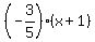 %28-3%2F5%29%2A%28x%2B1%29