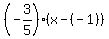 %28-3%2F5%29%2A%28x-%28-1%29%29