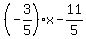 %28-3%2F5%29x-11%2F5