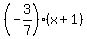 %28-3%2F7%29%2A%28x%2B1%29