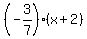 %28-3%2F7%29%2A%28x%2B2%29