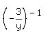 %28-3%2Fy%29%5E%28-1%29