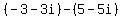 %28-3-3i%29-%285-5i%29