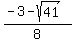 %28-3-sqrt%2841%29%29%2F8