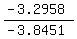 %28-3.2958%29%2F%28-3.8451%29