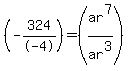 %28-324%2F-4%29+=+%28ar%5E7%2Far%5E3%29