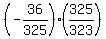%28-36%2F325%29%2A%28325%2F323%29