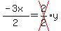 %28-3x%29%2F2=cross%282%2F2%29y