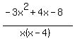 %28-3x%5E2%2B4x-8%29%2F%28x%28x-4%29%29
