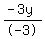 %28-3y%29%2F-3