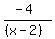 %28-4%29%2F%28%28x-2%29%29