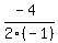 %28-4%29%2F2%28-1%29