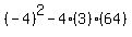 %28-4%29%5E2-4%283%29%2864%29