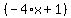 %28-4%2Ax%2B1%29