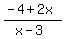 %28-4%2B2x%29%2F%28x-3%29