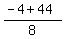 %28-4%2B44%29%2F8