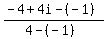 %28-4%2B4i-%28-1%29%29%2F%284-%28-1%29%29