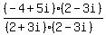 %28-4%2B5i%29%282-3i%29%2F%28%282%2B3i%29%282-3i%29%29
