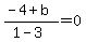 %28-4%2Bb%29%2F%281-3%29=+0