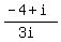 %28-4%2Bi%29%2F%283i%29