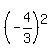 %28-4%2F3%29%5E2