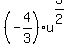 %28-4%2F3%29u%5E%283%2F2%29