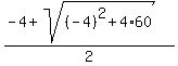 %28-4+%2B+sqrt%28%28-4%29%5E2+%2B+4%2A60%29%29%2F2