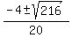 %28-4+%2B-+sqrt%28216%29%29%2F20
