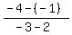 %28-4-%28-1%29%29%2F%28-3-2%29