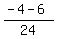 %28-4-6%29%2F24