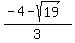 %28-4-sqrt%2819%29%29%2F3