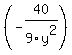 %28-40%2F9y%5E2%29