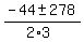 %28-44+%2B-+278%29%2F%282%2A3%29