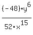 %28-48%29y%5E6%2F52x%5E15