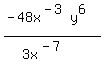 %28-48x%5E%28-3%29+y%5E6%29%2F%283x%5E%28-7%29%29